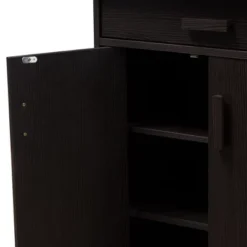 Bienna Modern And Contemporary Finished Shoe Cabinet Dark Brown - Baxton Studio -Baxton Studio GUEST f5976f88 afa3 496f a2bb abbd95416642