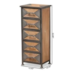 Laurel Wood 5 Drawer Cabinet Gray/Brown - Baxton Studio 15 Laurel Wood 5 Drawer Cabinet Gray/Brown - Baxton Studio -Baxton Studio GUEST f5c5ae42 40b5 47fe a6e8 17f32a634509