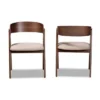 2pc Danton Fabric Upholstered Wood Dining Chair Set - Baxton Studio -Baxton Studio GUEST f66561c1 e9ac 45e1 b9dc 8d2505e212d4