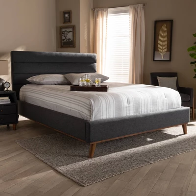Erlend Platform Bed - Baxton Studio 5 Erlend Platform Bed - Baxton Studio - Image 3