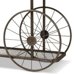 Terence Vintage Industrial Natural Wood And Metal Wheeled Console Table Black - Baxton Studio 11 Terence Vintage Industrial Natural Wood And Metal Wheeled Console Table Black - Baxton Studio -Baxton Studio GUEST f68e6151 521f 4ad4 9607 83799b0d236a