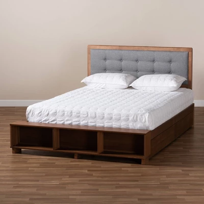 4 Drawer Cosma Transitional Wood Platform Storage Bed - Baxton Studio 11 4 Drawer Cosma Transitional Wood Platform Storage Bed - Baxton Studio - Image 9