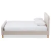 Full Samson Mid Century Fabric Upholstered Platform Bed Light Beige - Baxton Studio -Baxton Studio GUEST f6ca062e 9179 4a06 b0dc a23e55b8ba32