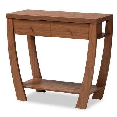 Capote Wood 2 Drawer Console Table - Baxton Studio 12 Capote Wood 2 Drawer Console Table - Baxton Studio - Image 10