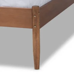 Leanora Wood Platform Bed Ash Walnut - Baxton Studio -Baxton Studio GUEST f782df00 aeda 457a 8af3 f2173b20ca74