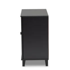 Shelf Wood Shoe Storage Cabinet Glidden Finished Dark Gray - Baxton Studio -Baxton Studio GUEST f8049300 4c21 4e7f b475 f1e5b52261a4