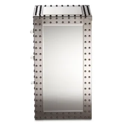 Azura Nightstand Bedside Table Silver - Baxton Studio 7 Azura Nightstand Bedside Table Silver - Baxton Studio -Baxton Studio GUEST f83a1e1d 23ad 4f5f 934b d305cf8ca30b