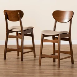 2pc Katya Fabric Upholstered And Wood Counter Height Barstool Set - Baxton Studio 16 2pc Katya Fabric Upholstered And Wood Counter Height Barstool Set - Baxton Studio -Baxton Studio GUEST f87fbad5 f186 4017 ad77 33906e84937d