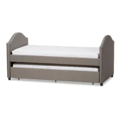Twin Alessia Modern And Contemporary Fabric Upholstered Daybed With Guest Trundle Bed - Baxton Studio 12 Twin Alessia Modern And Contemporary Fabric Upholstered Daybed With Guest Trundle Bed - Baxton Studio -Baxton Studio GUEST f8af9bcd 42b6 4f22 a3e7 d7e89079031a