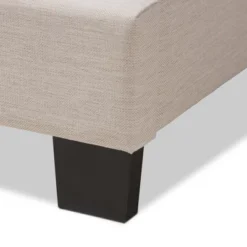 Odette Modern And Contemporary Fabric Upholstered Bed Light Beige - Baxton Studio -Baxton Studio GUEST f8e4f332 f323 4660 a714 9ce49868b1ef