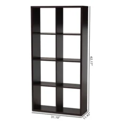 Janne 8 Cube Multipurpose Storage Shelf Dark Brown - Baxton Studio -Baxton Studio GUEST f96fa2b8 a6dc 41ff 8ee0 9e14c0a35a89