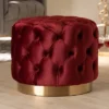 Valeria Velvet Button Tufted Ottoman Burgundy Heather - Baxton Studio 1 Valeria Velvet Button Tufted Ottoman Burgundy Heather - Baxton Studio -Baxton Studio GUEST fad72d09 83f3 430f b5f8 620c3915a891