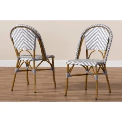 Set Of 2 Celie Indoor And Outdoor Stackable Bistro Dining Chairs - Baxton Studio 14 Set Of 2 Celie Indoor And Outdoor Stackable Bistro Dining Chairs - Baxton Studio -Baxton Studio GUEST fb19d207 55c6 4b0f 9fe3 dd55464e528c