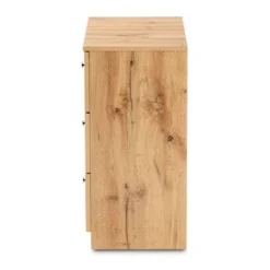 Decon Wood 3 Drawer Storage Chest Oak Brown - Baxton Studio -Baxton Studio GUEST fb540ef5 c94d 47ac afef e1f117878cfd