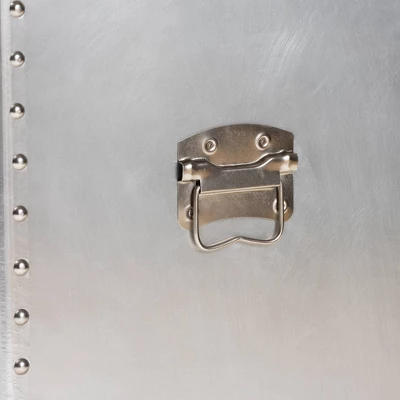 Serge Metal 1 Door Accent Storage Cabinet Silver - Baxton Studio 9 Serge Metal 1 Door Accent Storage Cabinet Silver - Baxton Studio - Image 7