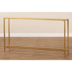 Alessa Glam Metal And Mirrored Glass Console Table Gold - Baxton Studio 13 Alessa Glam Metal And Mirrored Glass Console Table Gold - Baxton Studio -Baxton Studio GUEST fd869d75 2561 4195 ab53 e253837b972d