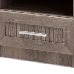 Gallia Modern And Contemporary Oak Finished 1 Drawer Nightstand Brown - Baxton Studio -Baxton Studio GUEST fe5c0f8e e6f1 4533 96de 396657f32968